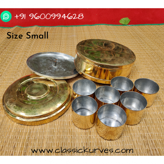 Brass Anjarai Petti (Spice Box)/Masala Dabba