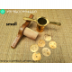 Brass Murukku kattai / Wooden Brass Chakli / Namkeen / Bhujia Sev Maker 
