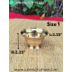 Brass Chandan cup/Kumkum bowl/Sandhana kumba /Chandan bela/Sandhana kinnam  weight