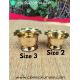 Brass Chandan cup/Kumkum bowl/Sandhana kumba /Chandan bela/Sandhana kinnam  weight less